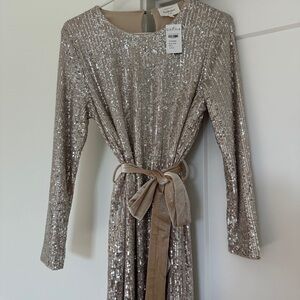 Sequin midi dress